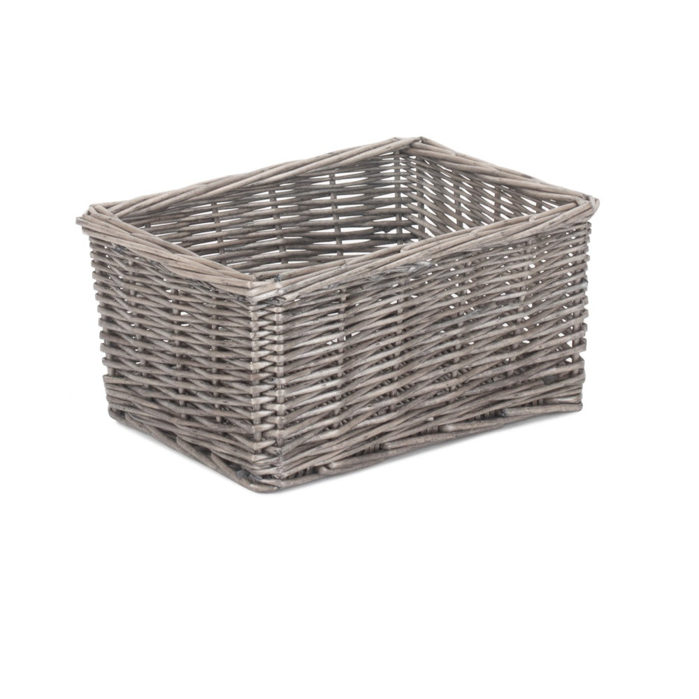 The Willow Basket Antique Wash Finish Wicker Tray