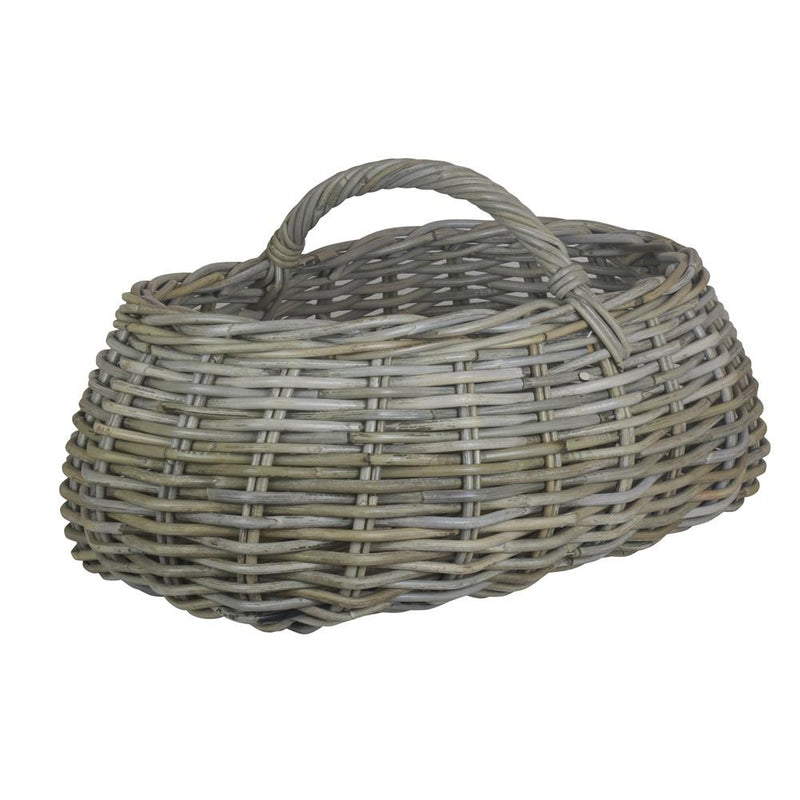 The Willow Basket Grey Rattan Market Basket