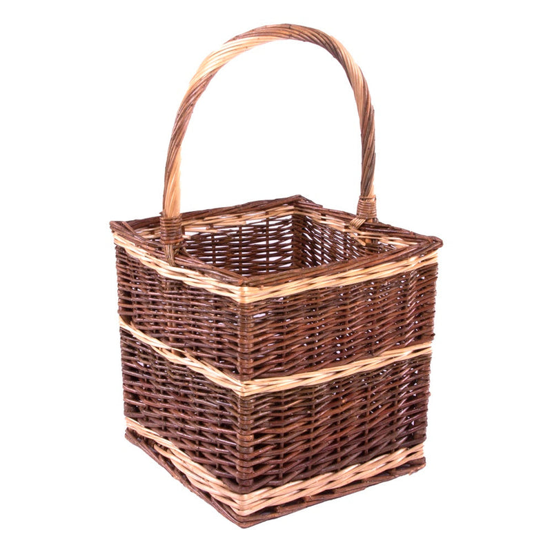 The Willow Basket Beaufort Retangular Wicker Shopping Basket