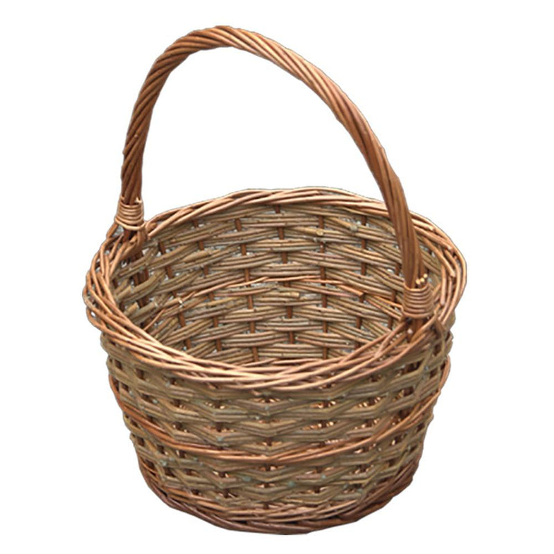 The Willow Basket Small Rustic Apple Shopping Basket