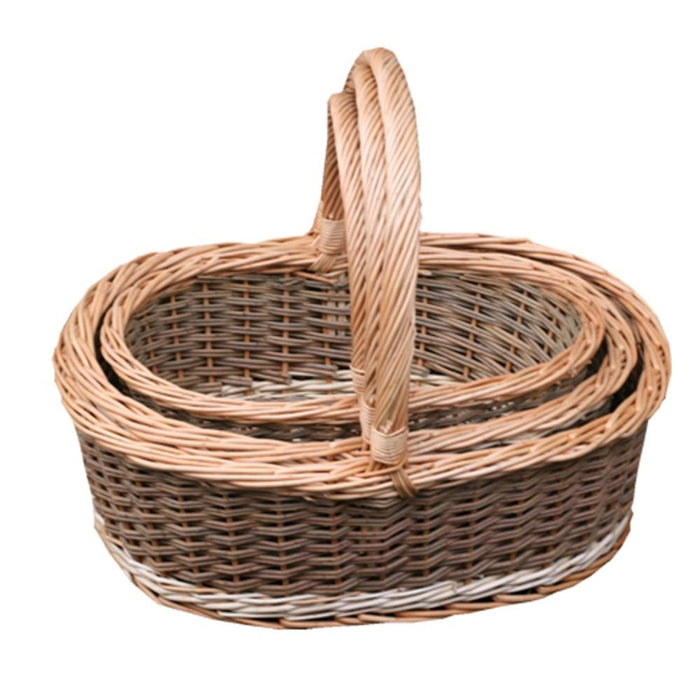The Willow Basket Set of 3 Pennine Shopping Baskets