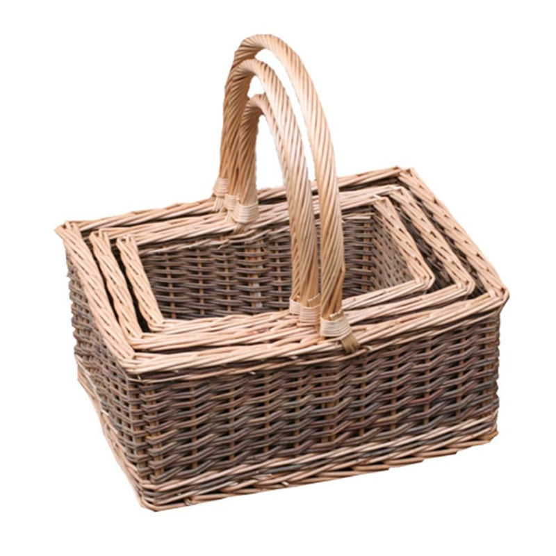 The Willow Basket Set of 3 Lakeland Shopping Baskets