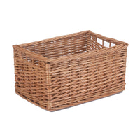 The Willow Basket Double Steamed Wicker Storage Basket