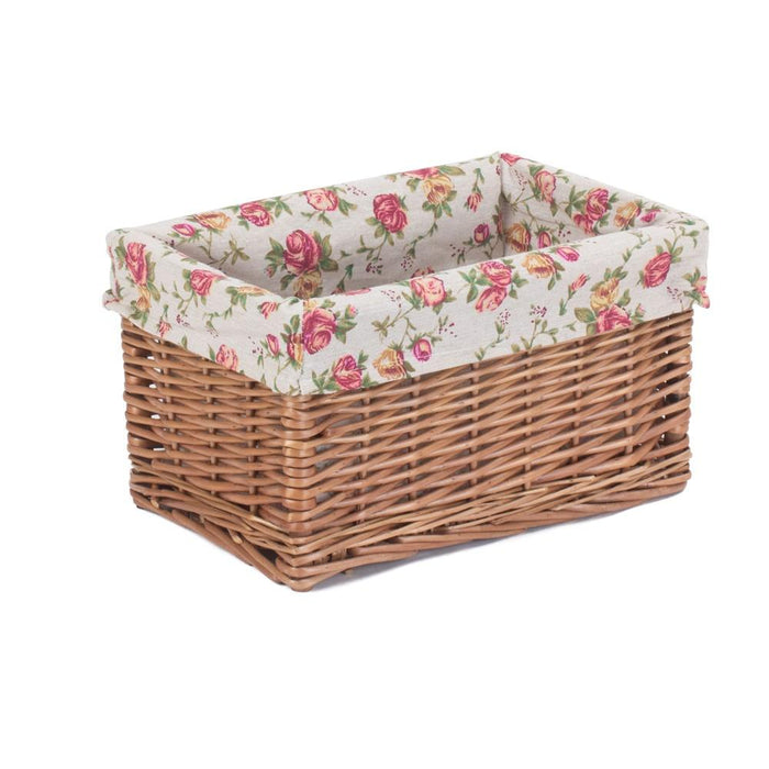 The Willow Basket Double Steamed Garden Rose Willow Storage Baskets
