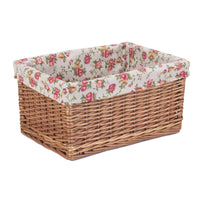 The Willow Basket Double Steamed Garden Rose Willow Storage Baskets