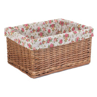The Willow Basket Double Steamed Garden Rose Willow Storage Baskets