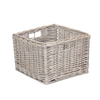 Square Antique Wash Unlined Storage Basket
