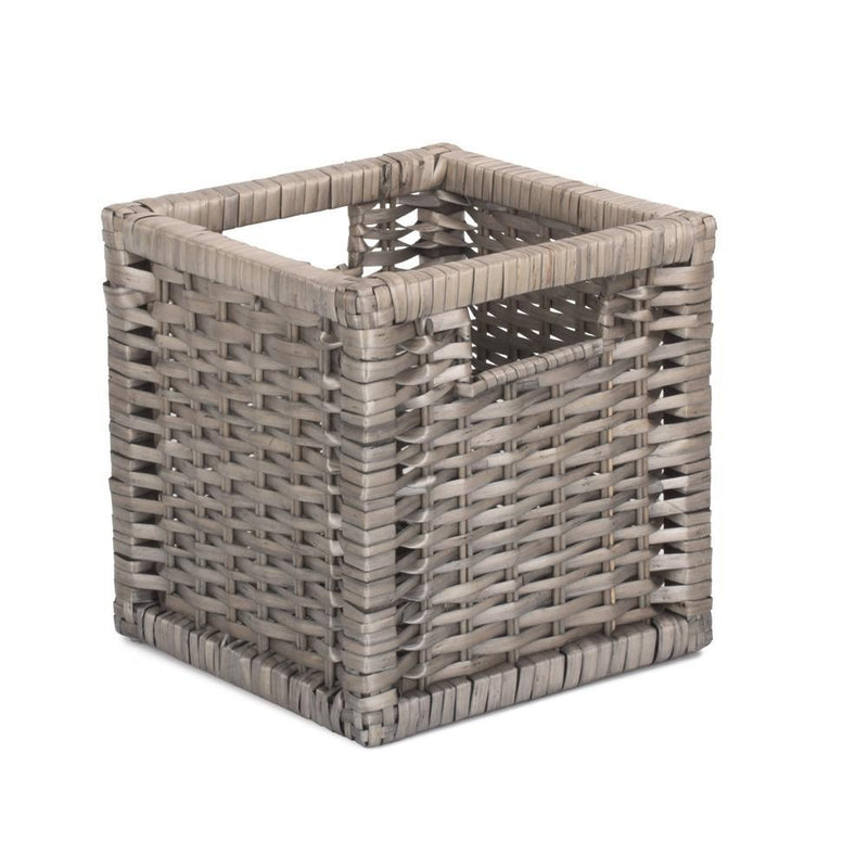The Willow Basket Wooden Framed Split Willow Storage Basket