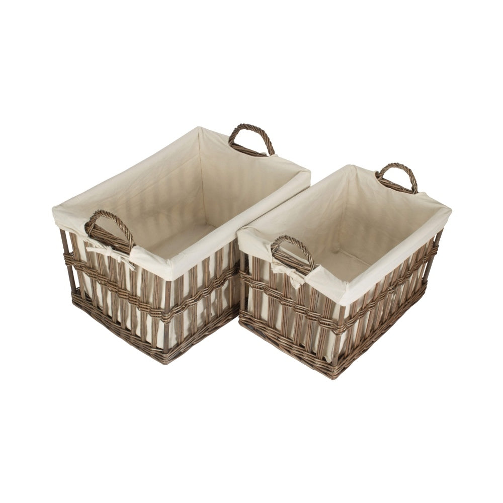 The Willow Basket Malmo Openwork Laundry Storage Basket