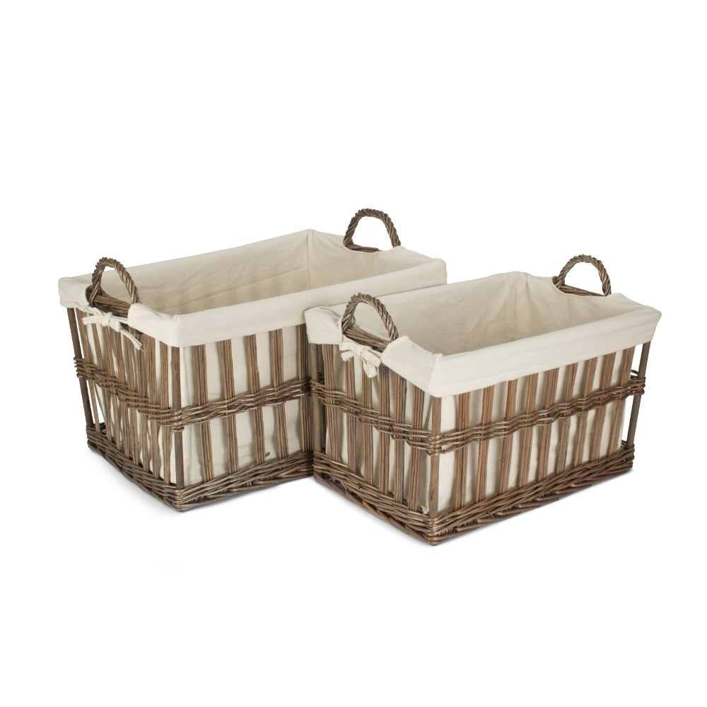 The Willow Basket Malmo Openwork Laundry Storage Basket