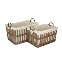 The Willow Basket Malmo Openwork Laundry Storage Basket
