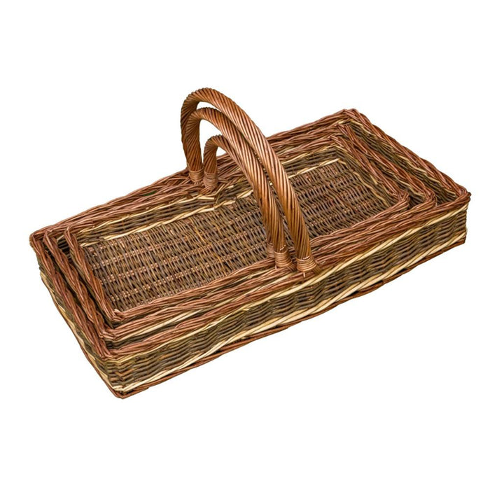 The Willow Basket Set of 3 Windermere Garden Trugs
