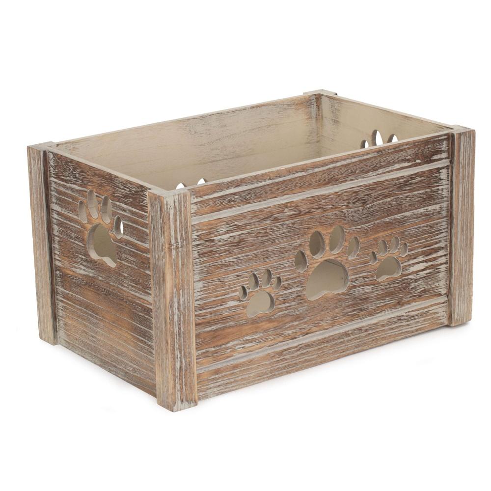 Wooden dog toy store box