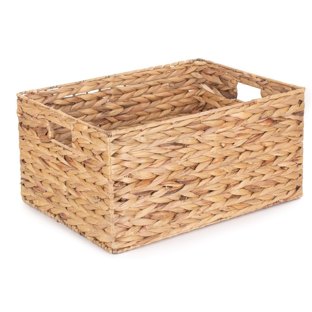 Water Hyacinth Rectangular Storage Basket