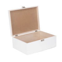 The Willow Basket White Wooden Storage Box