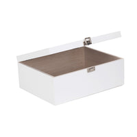 The Willow Basket White Wooden Storage Box