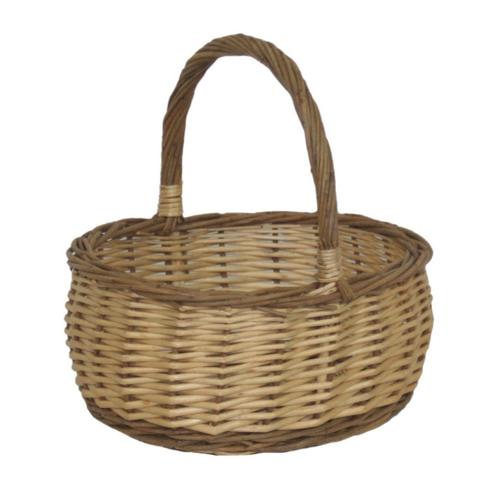 The Willow Basket Two Tone Mini Wicker Shopper Basket