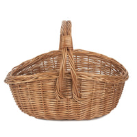 The Willow Basket Traditional Cookery Wicker Shopper Basket