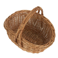 The Willow Basket Traditional Cookery Wicker Shopper Basket