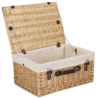 The Willow Basket Buff 51cm Picnic Basket