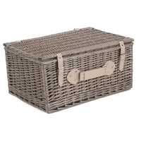 The Willow Basket 56cm Antique Wash Picnic Wicker Basket