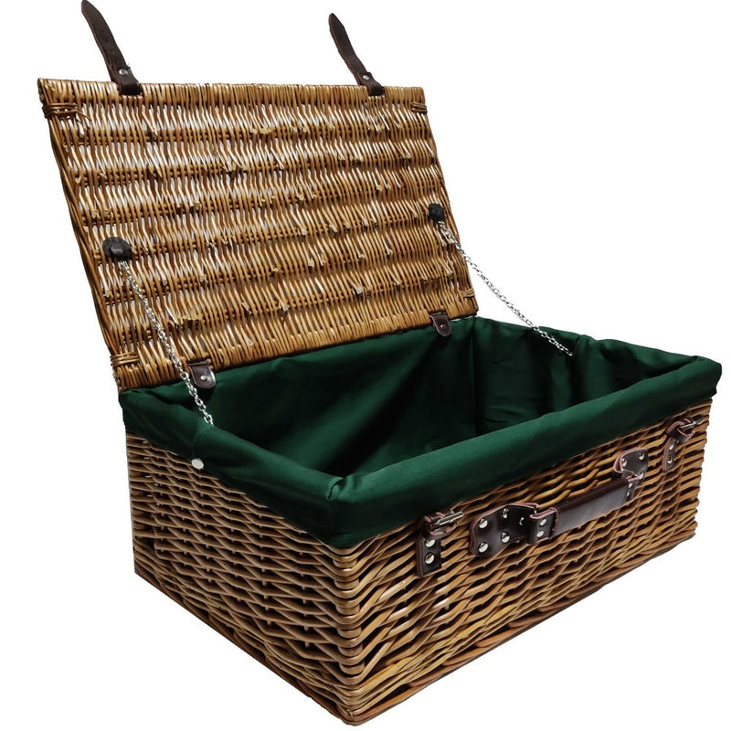 The Willow Basket 56cm Double Steamed Picnic Wicker Basket