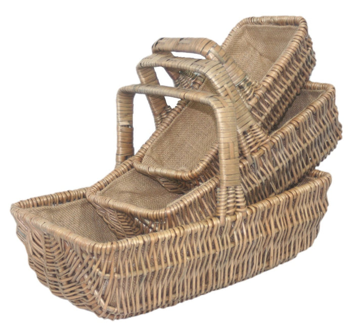 The Willow Basket Rectangular Wicker Garden Trugs