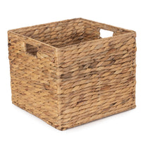 The Willow Basket Water Hyacinth Square Storage Basket