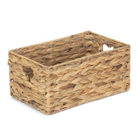 The Willow Basket Shallow Water Hyacinth Storage Basket